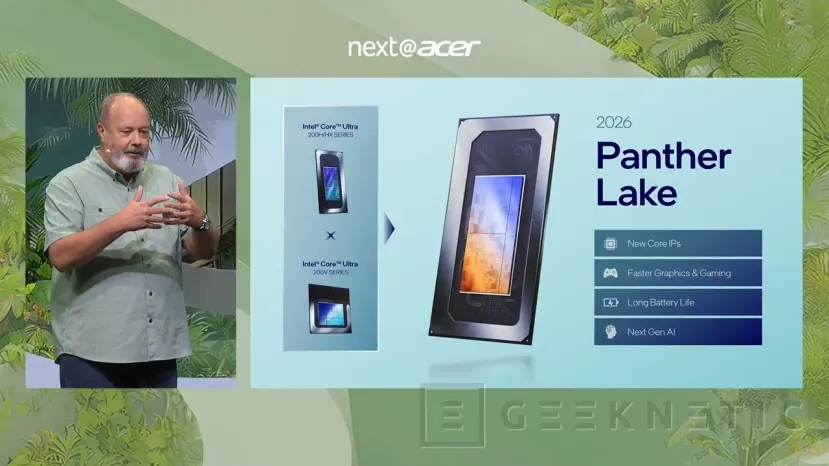 Geeknetic Los Panther Lake aparecen en el evento de Acer, el Swift 16 AI contará con esta nueva generación de CPUs de Intel 1