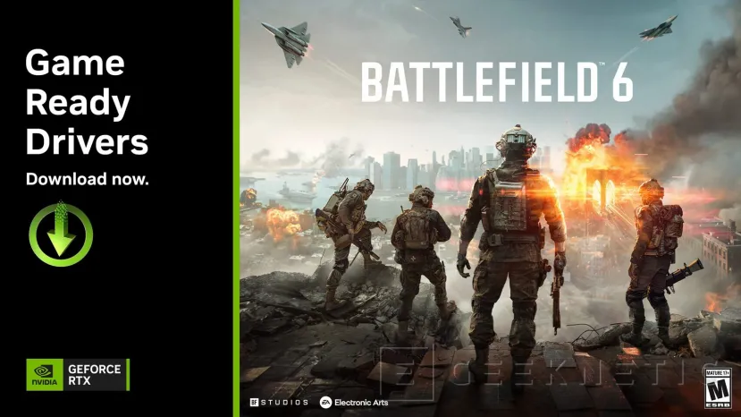 Geeknetic NVIDIA lanza los controladores GeForce 581.42 WHQL con soporte para Battlefield 6 y FBC Firebreak, además de correcciones en juegos y Adobe 1