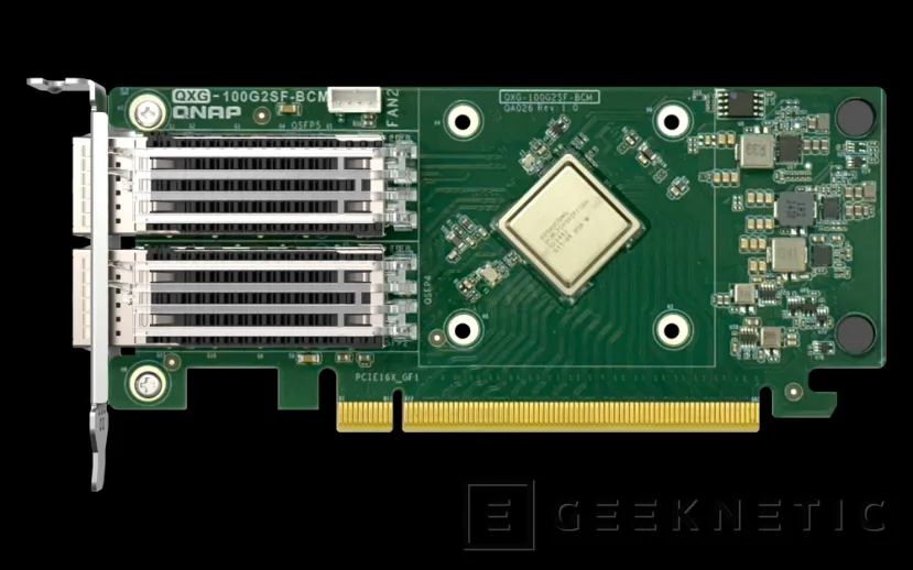 Geeknetic Nueva tarjeta PCIe 4.0 QNAP con doble puerto QSFP28 de 100 Gbps cada uno, hasta 200 Gbps de velocidad para tu red 3
