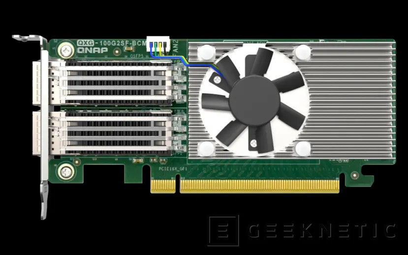 Geeknetic Nueva tarjeta PCIe 4.0 QNAP con doble puerto QSFP28 de 100 Gbps cada uno, hasta 200 Gbps de velocidad para tu red 1