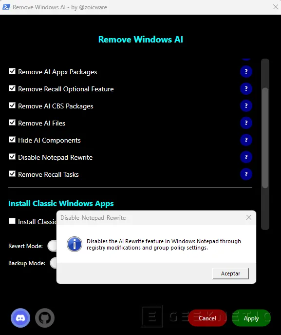 Geeknetic Cómo eliminar Copilot y toda la IA de Windows 11 3