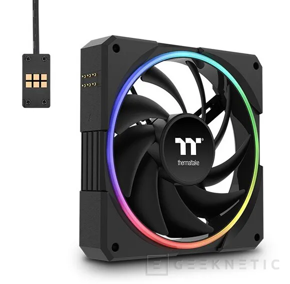 Geeknetic Thermaltake renueva sus ventiladores TS EX RGB con sensor de temperatura integrado, conexión magnética y versiones de 120 y 140 mm 2