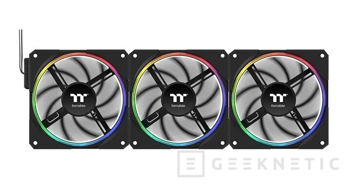 Geeknetic Thermaltake renueva sus ventiladores TS EX RGB con sensor de temperatura integrado, conexión magnética y versiones de 120 y 140 mm 1
