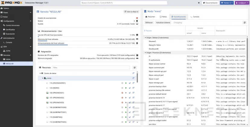 Geeknetic Proxmox Datacenter Manager: Cómo gestionar todos tus clusters en un solo panel 8
