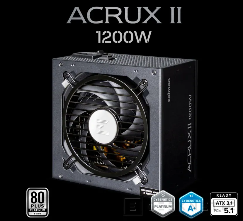 Geeknetic Eficiencia Platinum y diseño modular en las nueva fuente ZALMAN ACRUX II 1200W 1