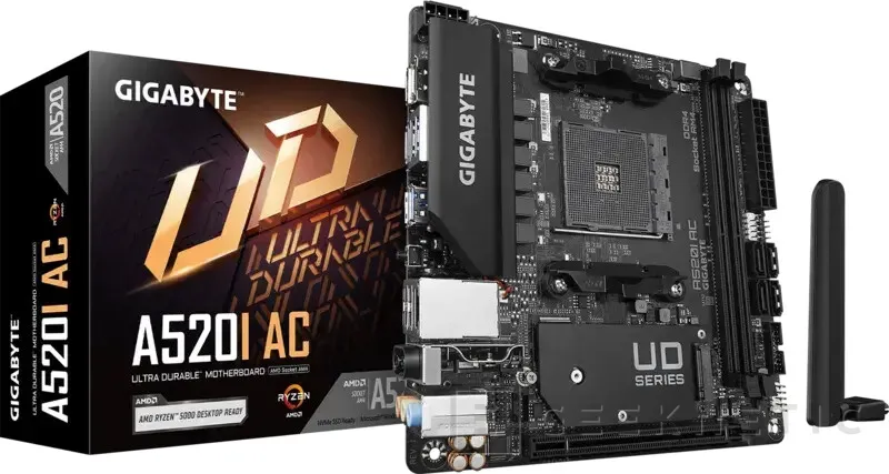 Geeknetic GIGABYTE reactiva AM4 en 2026 con cuatro placas nuevas: A520 y B550 en micro ATX y mini ITX, con ARGB, Q Flash Plus y hasta M.2 PCIe 4.0 3