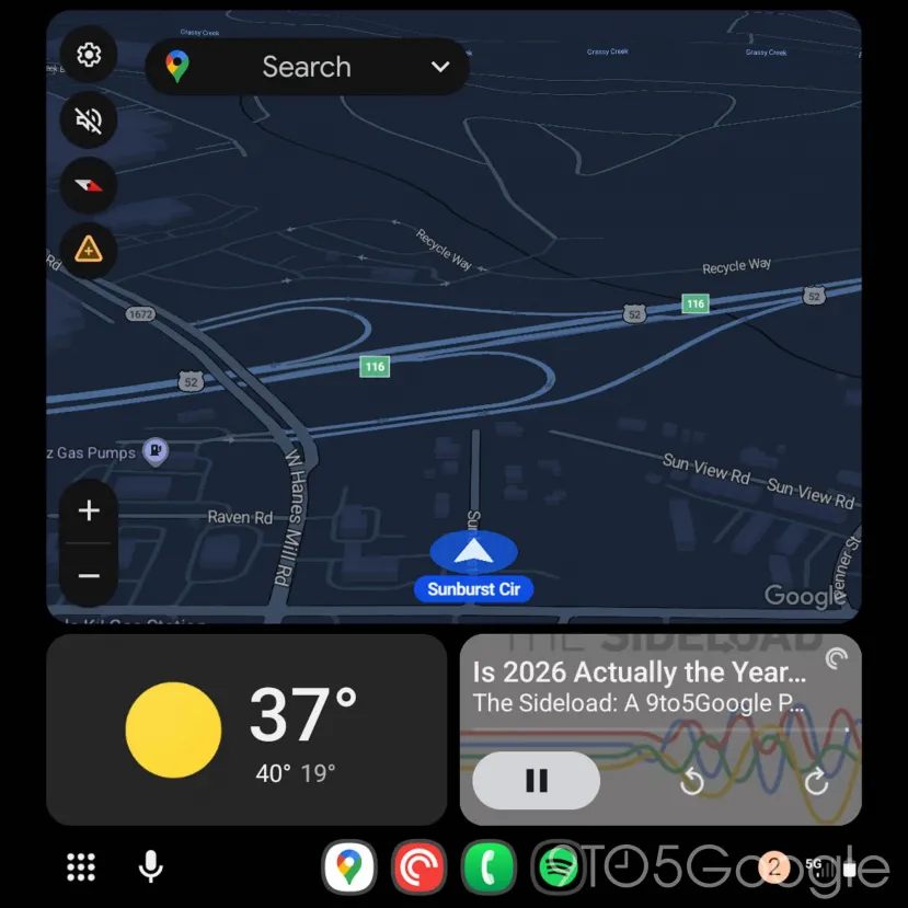 Geeknetic Android Auto 16.0 mueve sus controles clave y apunta a Cast como próximo paso en el coche 3