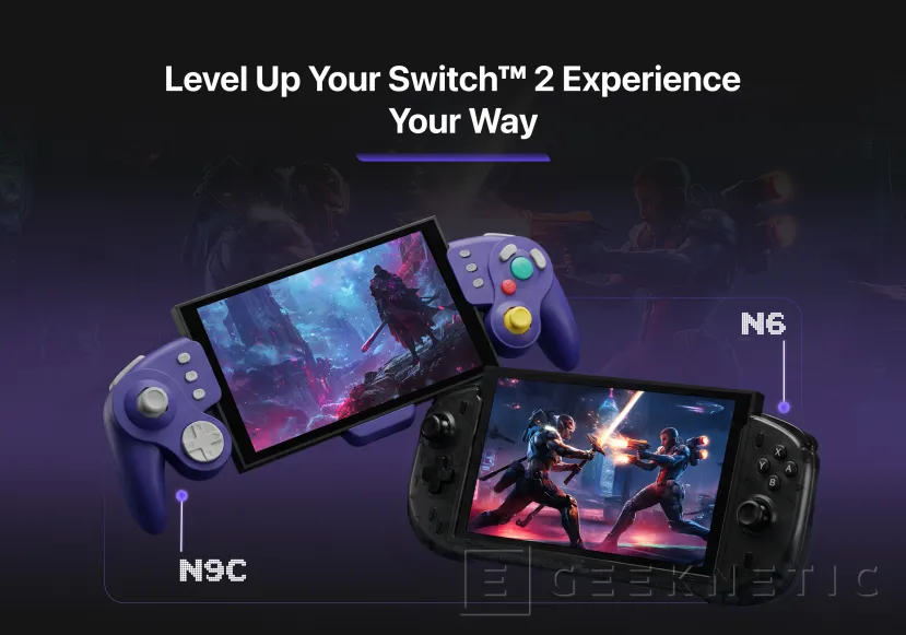 Geeknetic Nuevos mandos abxylute N6 y N9C para Nintendo Switch 2: Añade joystick de efecto hall o un aspecto retro N64 a tu consola 1