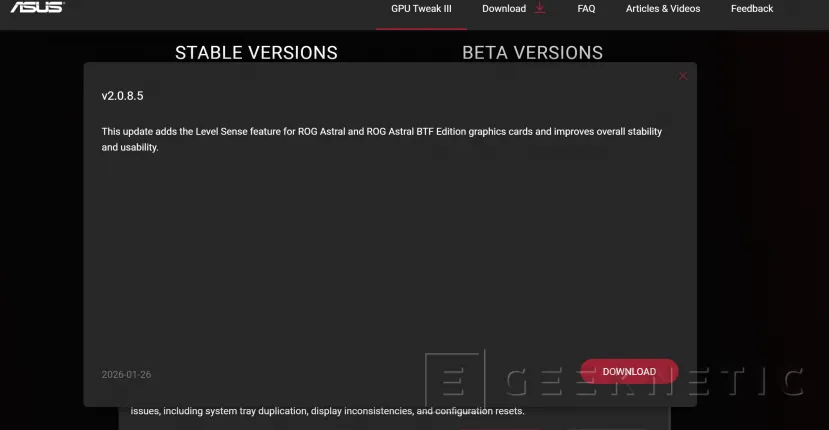 Geeknetic ASUS GPU Tweak III añade Level Sense para detectar el hundimiento de las tarjetas gráficas 1