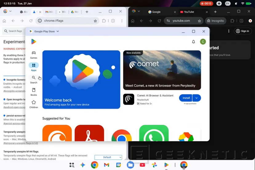 Geeknetic Google se deja ver con Aluminium OS: Android para PC aparece en vídeo por accidente 1