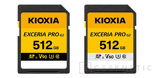 Geeknetic Kioxia presenta las SD UHS-II EXCERIA PRO G2 con hasta 310 MB/s de lectura y 512 GB de capacidad 1
