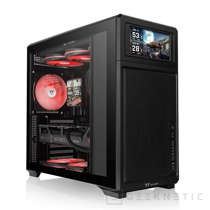 Geeknetic Thermaltake TR300: una caja ATX que mueve la fuente al frontal para ganar espacio donde más importa 3