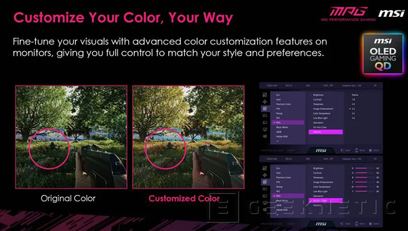 Geeknetic Así es el nuevo MSI MPG 341CQR QD-OLED X36 con paneles de quinta generación y lo último en tecnología 13