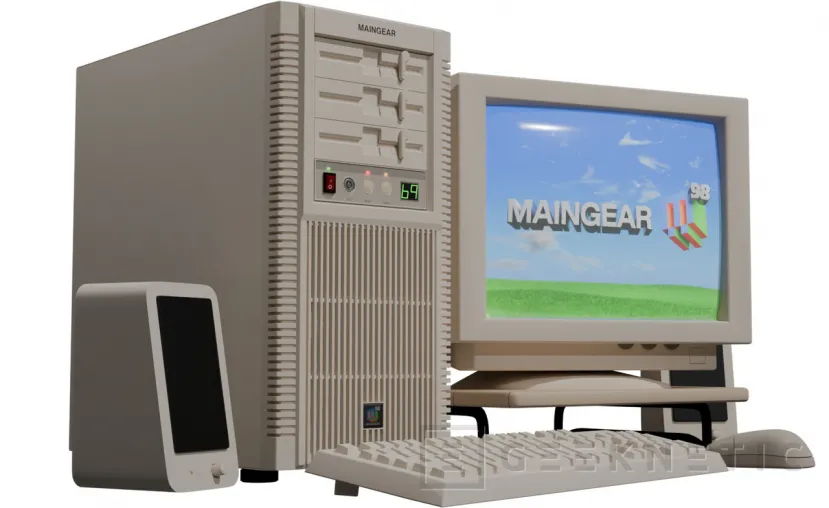 Geeknetic Vuelve el botón Turbo de la mano de los Maingear Retro 98: nuevos PC vintage con una RTX 5090 en su interior 1