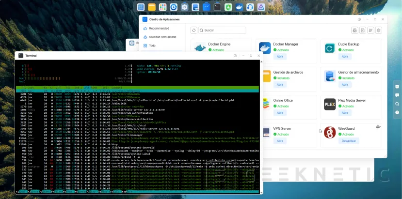 Geeknetic Terramaster F4-425 Plus con TOS 7 Beta 8
