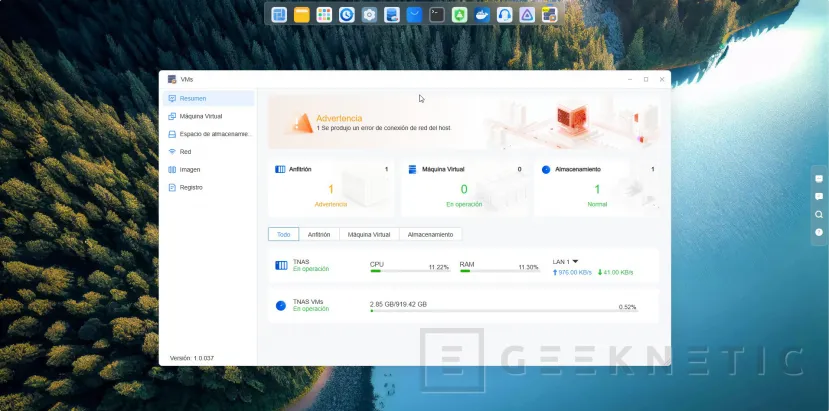 Geeknetic Terramaster F4-425 Plus con TOS 7 Beta 9