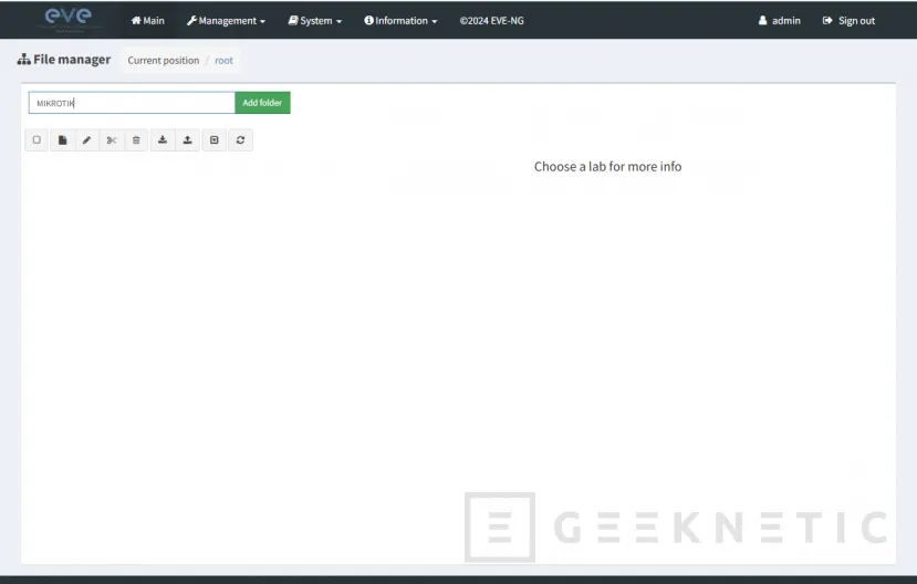 Geeknetic MikroTik CHR en EVE-NG: Domina la Virtualización de Infraestructuras 9