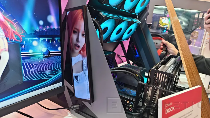 Geeknetic XPG sorprende con su caja DOCK abierta y personalizable con control inteligente de ventiladores capaces de invertir el flujo 3