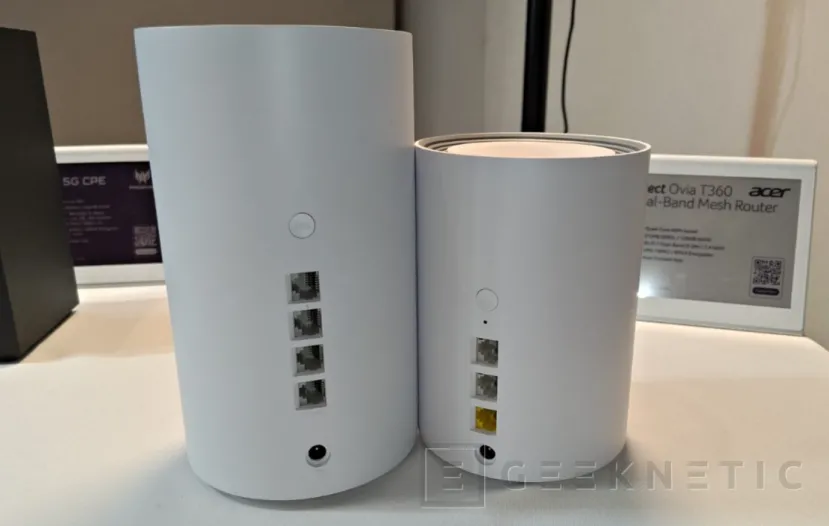 Geeknetic Acer nos muestra sus nuevos Routers con modelos gaming con 5G, sistemas mesh y un pequeño modelo portátil con batería 3