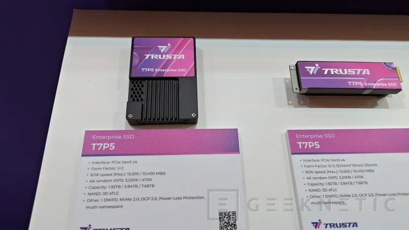 Geeknetic El disco TRUSTA T7P5 se presenta en factores de forma E1.S, U.2 y E3.S y capacidades de hasta 7.68 TB 1