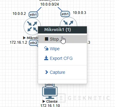 Geeknetic MikroTik CHR en EVE-NG: Domina la Virtualización de Infraestructuras 35