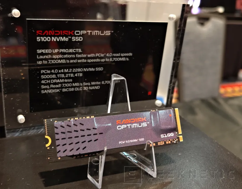Geeknetic Sandisk reestructura su almacenamiento y lanza la gama Optimus: adiós a WD_BLACK y hola a los SSD PCIe 5.0 de 14 GB/s 1