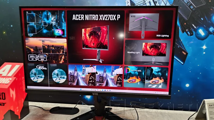 Geeknetic Los 1.000 Hz ya están aquí: Así es el nuevo monitor gaming Predator XB273U F6 con modo dual 3
