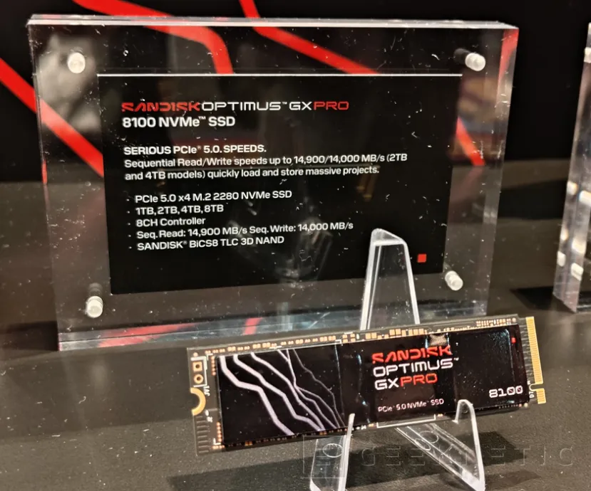 Geeknetic Sandisk reestructura su almacenamiento y lanza la gama Optimus: adiós a WD_BLACK y hola a los SSD PCIe 5.0 de 14 GB/s 3
