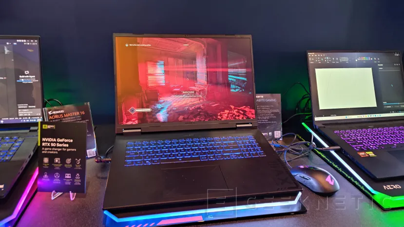 Geeknetic Gigabyte presenta en el CES 2026 tres portátiles bien diferenciados: potencia extrema, movilidad real y pantalla de 18 pulgadas 3