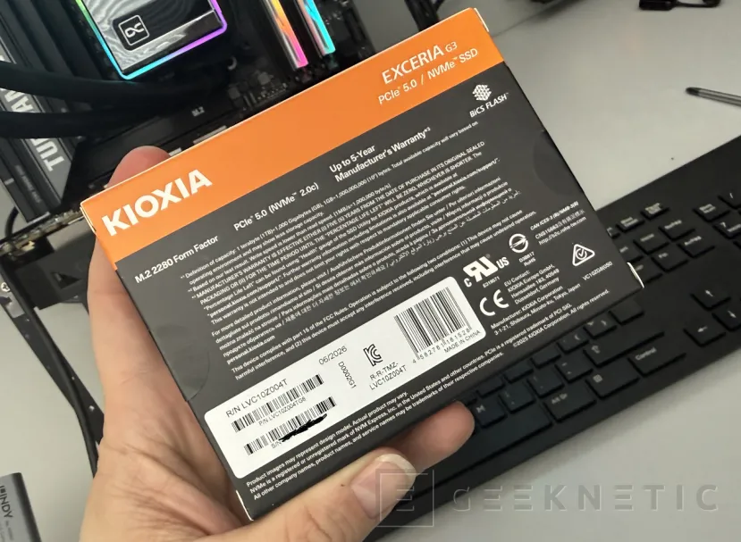 Geeknetic KIOXIA EXCERIA G3 4TB Review, 10.000MB/s y 4TB de QLC para alta densidad y PCIe 5.0 en la gama de entrada de Kioxia 2