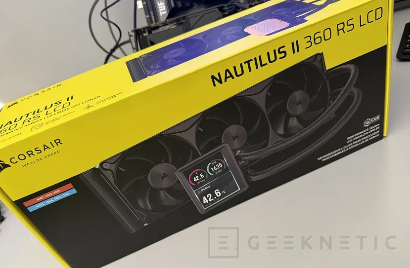 Geeknetic CORSAIR NAUTILUS II 360 RS LCD Review, ventiladores de marco unificado, bomba FlowDrive 2S y pantalla LCD por menos de 150 euros 1