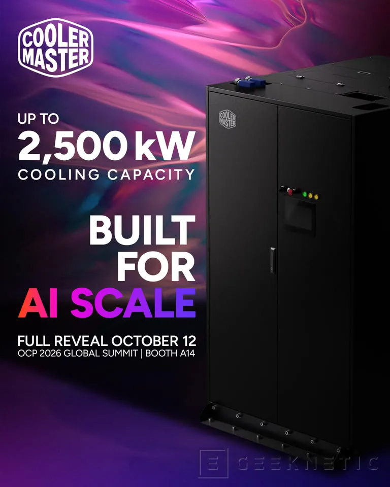 Geeknetic Cooler Master prepara una unidad de refrigeración de 2,5 MW para centros de datos de IA 1