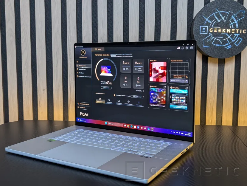 Geeknetic ASUS ProArt P16 H7607BA Review: con NVIDIA RTX Spark y 128 GB, un portátil para trabajar con IA en local sin depender de la nube 3
