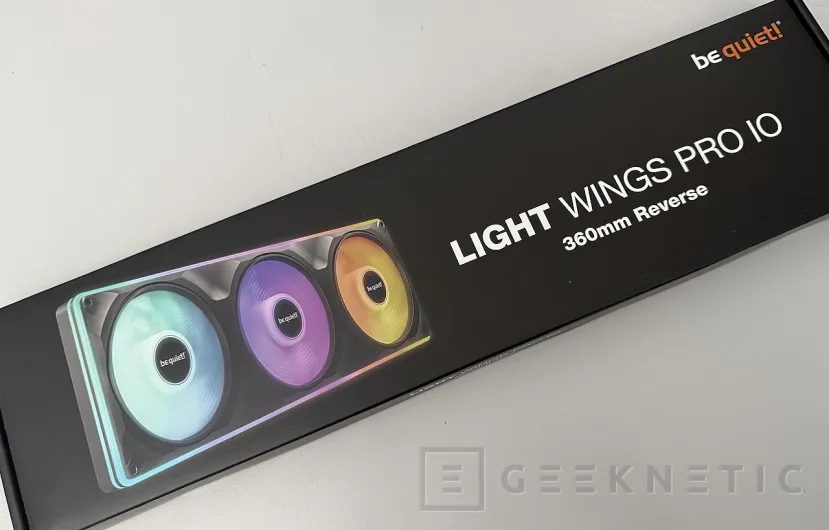 Geeknetic be quiet! Light Wings Pro IO 360mm Reverse Review, tres ventiladores unificados, 116 LED y control total desde IO Center de be quiet! 1