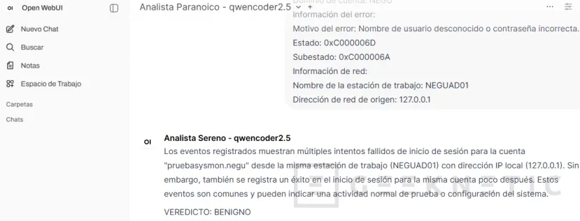 Geeknetic IA en Ciberseguridad: Cuando tu modelo local ve ataques falsos en Active Directory 16