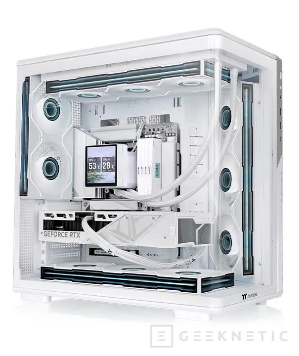 Geeknetic Thermaltake lanza la View 590 TG ARGB con cinco ventiladores de serie y cristal curvado 2