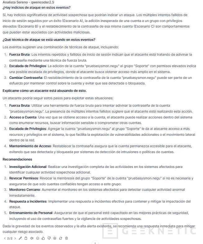 Geeknetic IA en Ciberseguridad: Cuando tu modelo local ve ataques falsos en Active Directory 29