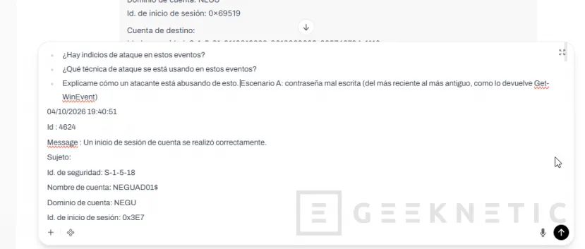 Geeknetic IA en Ciberseguridad: Cuando tu modelo local ve ataques falsos en Active Directory 27