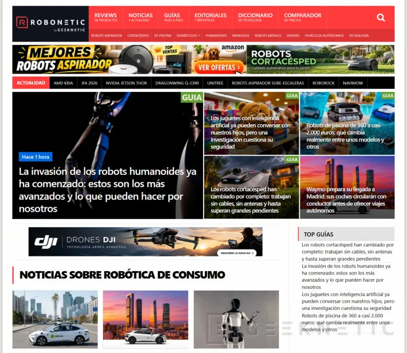 Geeknetic De los robots que limpian tu casa a los humanoides del futuro: lanzamos ROBONETIC, nuestra nueva revista digital de robótica 1