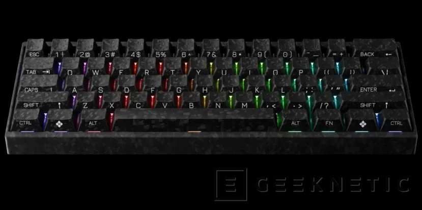 Geeknetic Keychron lanza el Carbon 60 HE 8K, un teclado del 60 % con carcasa y teclas de fibra de carbono 1