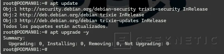 Geeknetic Cómo instalar Podman, alternativa a Docker, en Proxmox VE usando una máquina virtual Debian 6