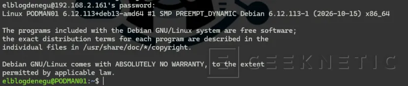 Geeknetic Cómo instalar Podman, alternativa a Docker, en Proxmox VE usando una máquina virtual Debian 4