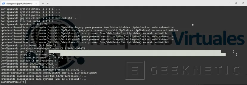 Geeknetic Cómo instalar Podman, alternativa a Docker, en Proxmox VE usando una máquina virtual Debian 7