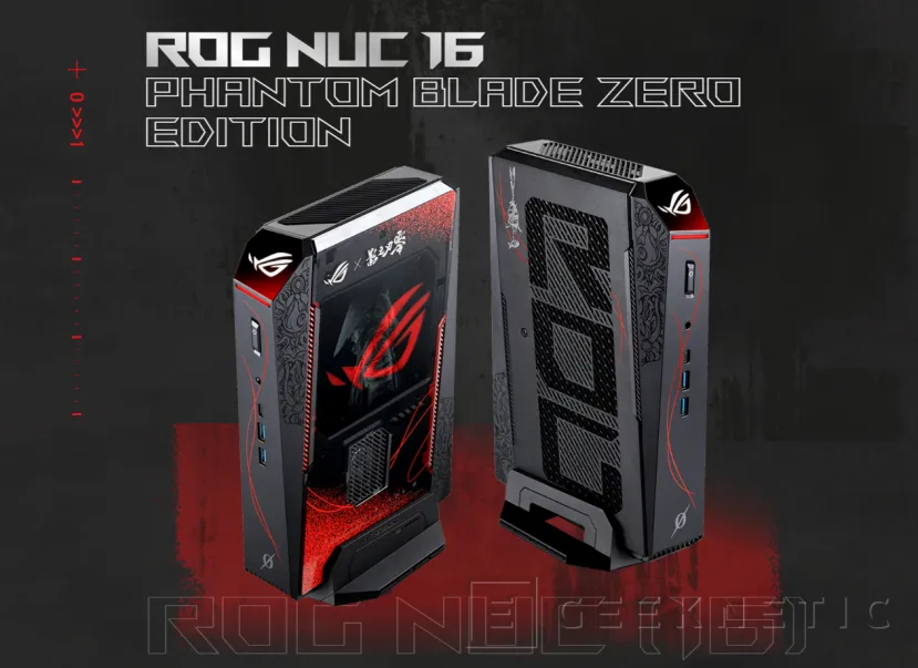 Geeknetic ASUS lanza el ROG NUC 16 Phantom Blade Zero Edition con un Core Ultra 9 290HX Plus y una RTX 5080 por más de 4.200 euros al cambio 1