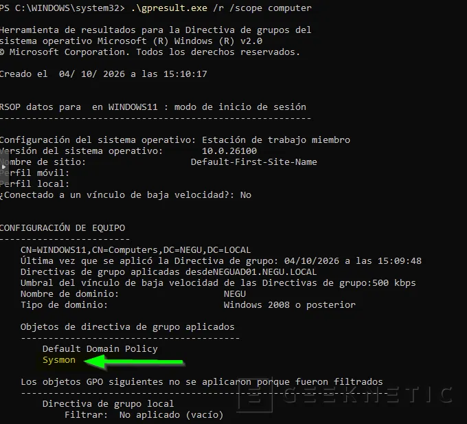 Geeknetic Cómo configurar Sysmon en Windows Server y Windows 11 33