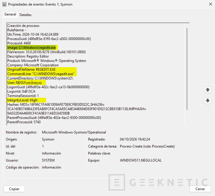 Geeknetic Cómo configurar Sysmon en Windows Server y Windows 11 40
