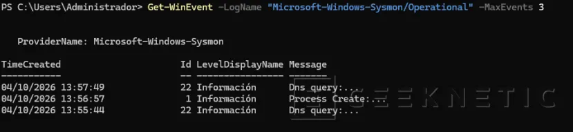 Geeknetic Cómo configurar Sysmon en Windows Server y Windows 11 16