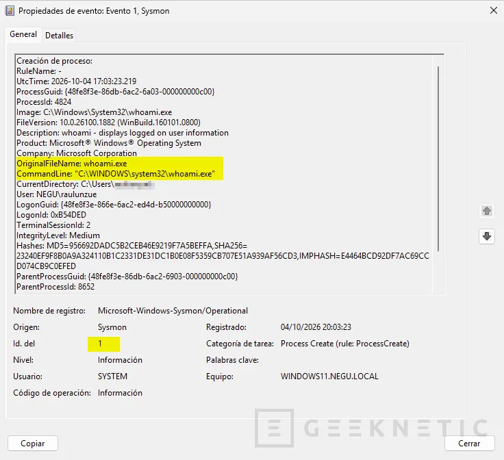 Geeknetic Cómo configurar Sysmon en Windows Server y Windows 11 47