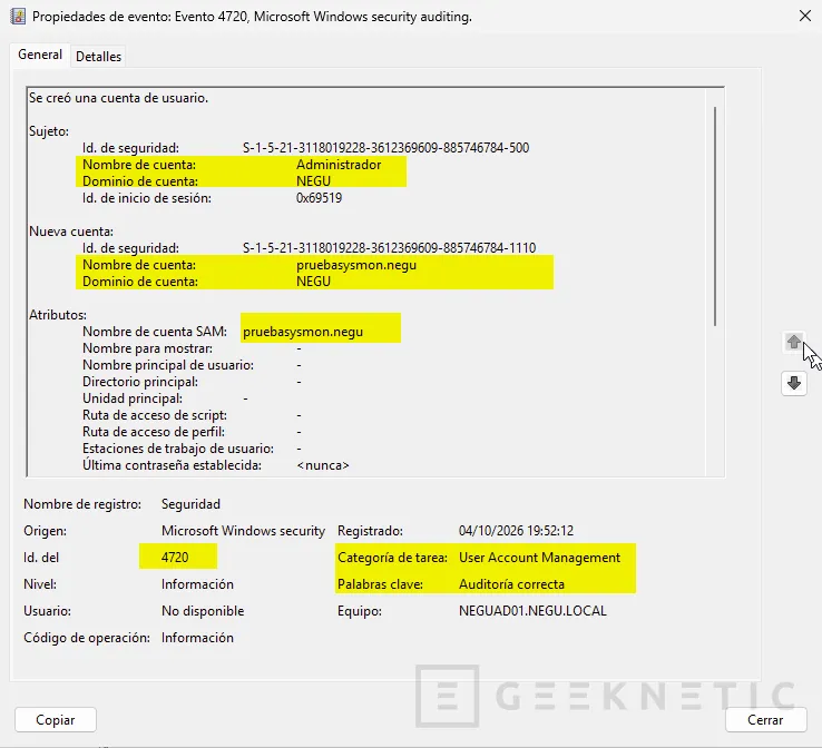 Geeknetic Cómo configurar Sysmon en Windows Server y Windows 11 42