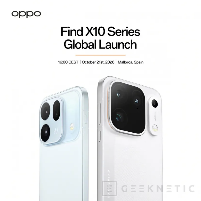 Geeknetic OPPO confirma la presentación global de los Find X10 para el 21 de octubre 1